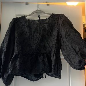 Free People Open Back Blouse